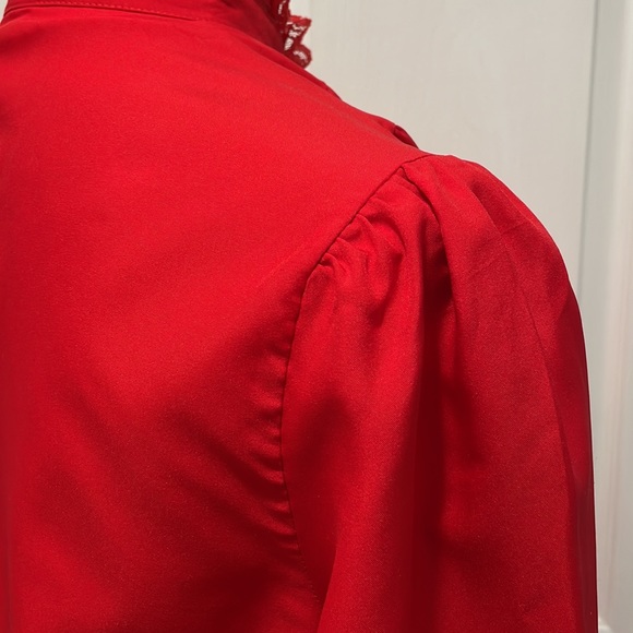 VTG Red Blouse - Picture 6 of 9